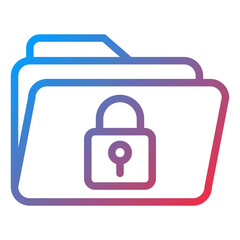 Folder Locked Icon Style
