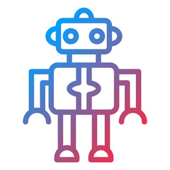 Fototapeta premium Robot Icon Style