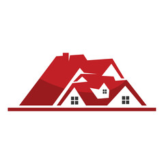 real estate rooftop home logo