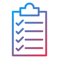 Fototapeta premium Clipboard Icon Style