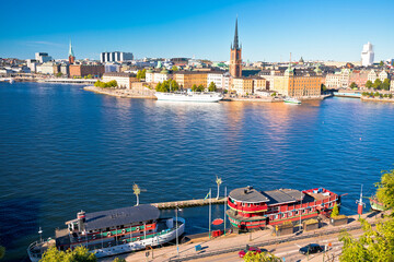 City of Stockholm panoramic view