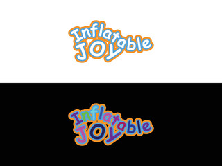 Inflatable joy logo design vector.eps