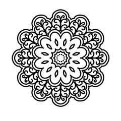 Floral pattern mandala decoration