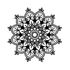 Floral pattern mandala decoration