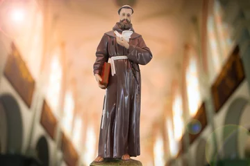 Deurstickers Saint Francis of Assisi catholic image © sidneydealmeida