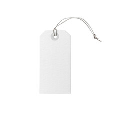 White blank price label tag mockup isolated - obrazy, fototapety, plakaty