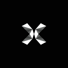 X 3d monogram logo