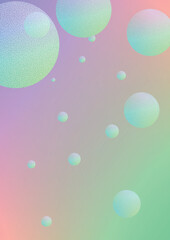 Cover fluid with round shapes