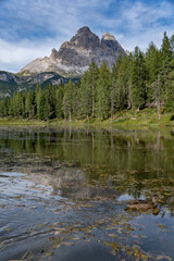 Lago Antorno en los dolomitas