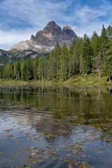 Lago Antorno en los dolomitas