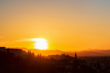 Obraz premium Awesome sunset view at the city Florence