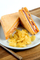 Ham and cheese sandwich