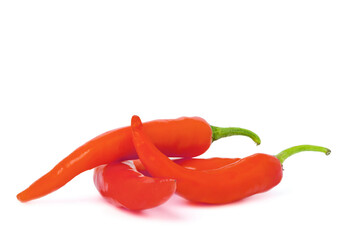fresh red pepper. isolated on white background.