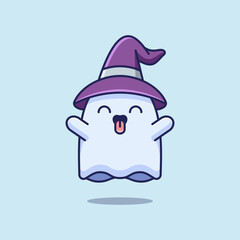 CUTE GHOSTS POINTING TONGUE