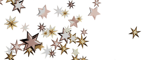 stars background, sparkle lights confetti falling. magic shining Flying christmas stars on night