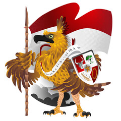 Javan Hawk Eagle Garuda Pancasila Symbol Of Indonesia Country. Hari Lahir Pancasila
Illustration of Javan Hawk Eagle Garuda Pancasila Symbol Of Indonesia Country Indonesian Mascot vector