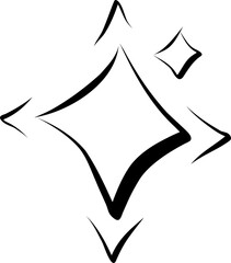 Hand drawn Abstract Sparkle or Star