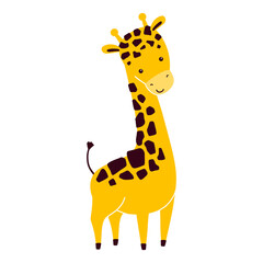 Fototapeta premium Cute giraffe animal
