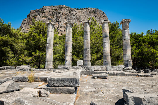 Ruins of ancient city of Priene, Turkey