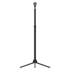 3D rendering illustration of a microphone on stand