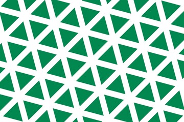 Geometric pattern in the colors of the national flag of Nigeria. The colors of Nigeria.