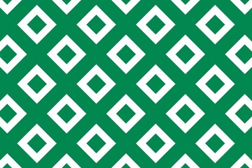 Geometric pattern in the colors of the national flag of Nigeria. The colors of Nigeria.