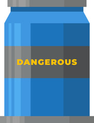 Barrel of dangerous liquid illustration