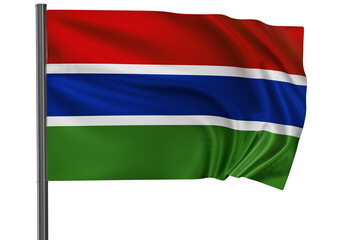 Gambia national flag, PNG with transparency
