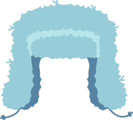 Winter wool hat with earflaps