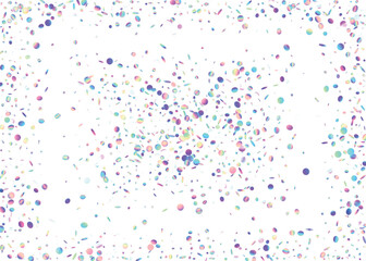 Hologram Confetti. Purple Shiny Glitter. Laser Element. Neon Background. Party Realistic Illustration. Falling Effect. Fiesta Art. Unicorn Foil. Pink Hologram Confetti