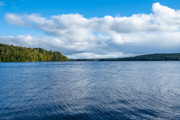 Beautiful Hay Lake in the Fall, Algonquin Park, Ontario, Canada