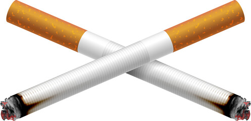 3D realistic cigarette tabacco