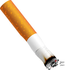 3D realistic cigarette tabacco