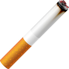 3D realistic cigarette tabacco