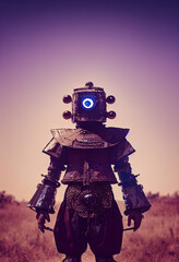 alien in the desert