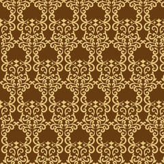 Abstract floral ornament seamless vector element design