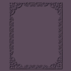 Frame, in the style of an ornament, Vector illustration eps 10, Art.