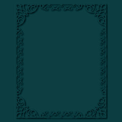 Frame, in the style of an ornament, Vector illustration eps 10, Art.
