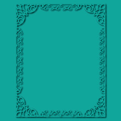 Frame, in the style of an ornament, Vector illustration eps 10, Art.