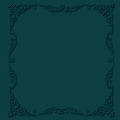 Frame, in the style of an ornament, Vector illustration eps 10, Art.