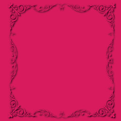 Frame, in the style of an ornament, Vector illustration eps 10, Art.