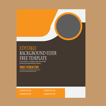 Brochure Flyer template design, book cover,free template