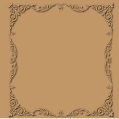 Frame, in the style of an ornament, Vector illustration eps 10, Art.