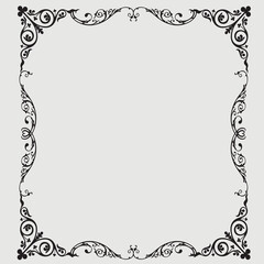 Frame, in the style of an ornament, Vector illustration eps 10, Art.