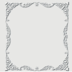 Frame, in the style of an ornament, Vector illustration eps 10, Art.
