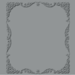 Frame, in the style of an ornament, Vector illustration eps 10, Art.