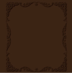 Frame, in the style of an ornament, Vector illustration eps 10, Art.