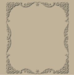 Frame, in the style of an ornament, Vector illustration eps 10, Art.