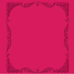 Frame, in the style of an ornament, Vector illustration eps 10, Art.