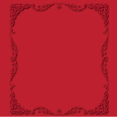 Frame, in the style of an ornament, Vector illustration eps 10, Art.